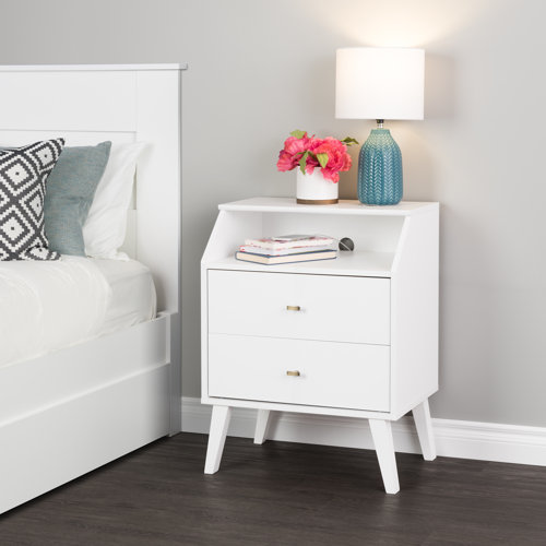 Mercury Row® Alyssa Solid + Manufactured Wood Nightstand & Reviews